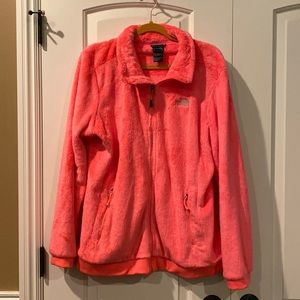 WOMENS THE NORTH FACE TNF PINK FUZZY COAT